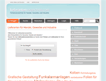 Tablet Screenshot of bindungen.lieferantenverzeichnis.com