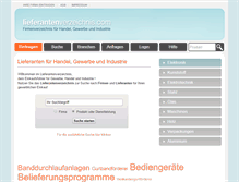 Tablet Screenshot of abmessungen.lieferantenverzeichnis.com
